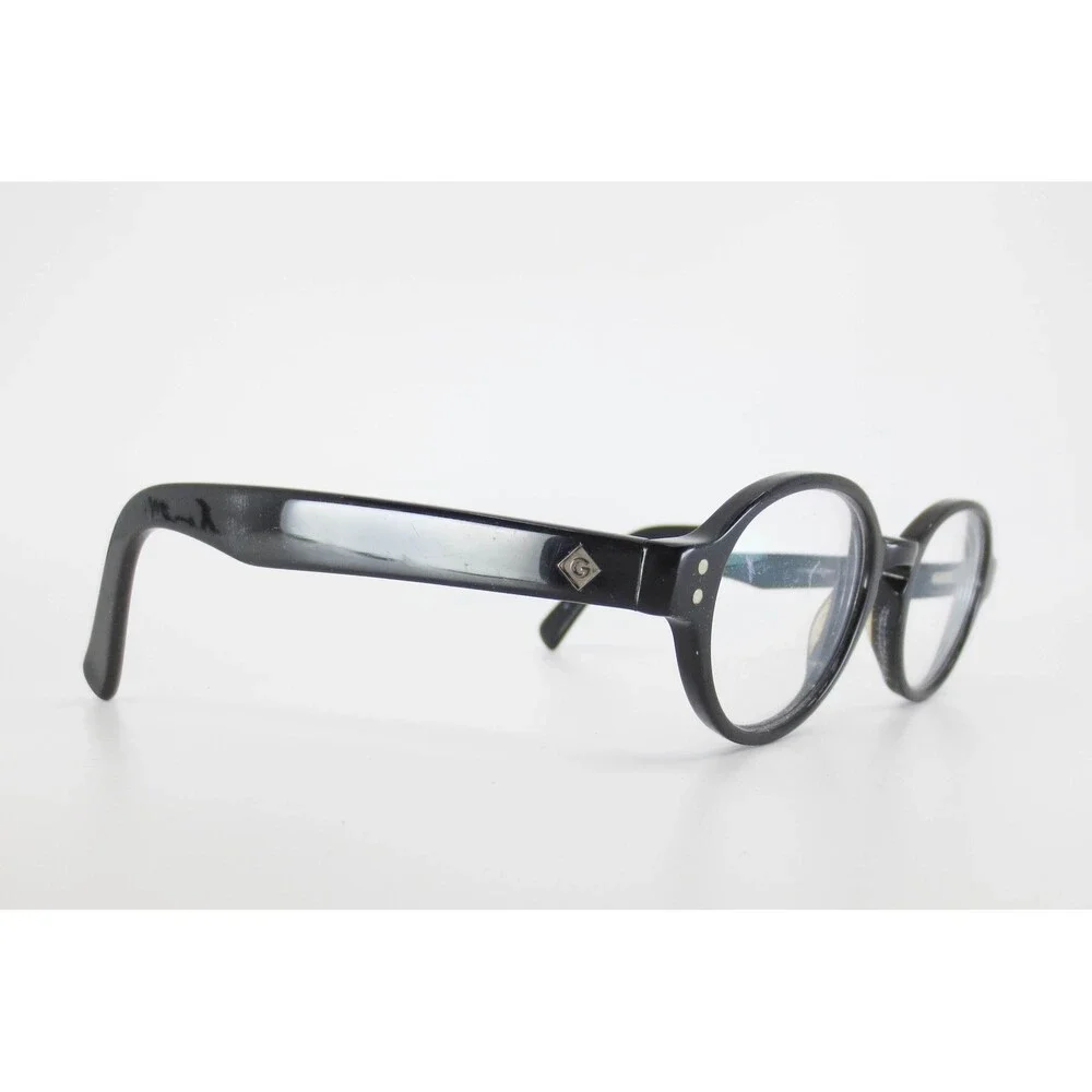 Gant Rugger Cypress BLK Round Black Eyeglasses Frames 45-20-140 G Logo 35134